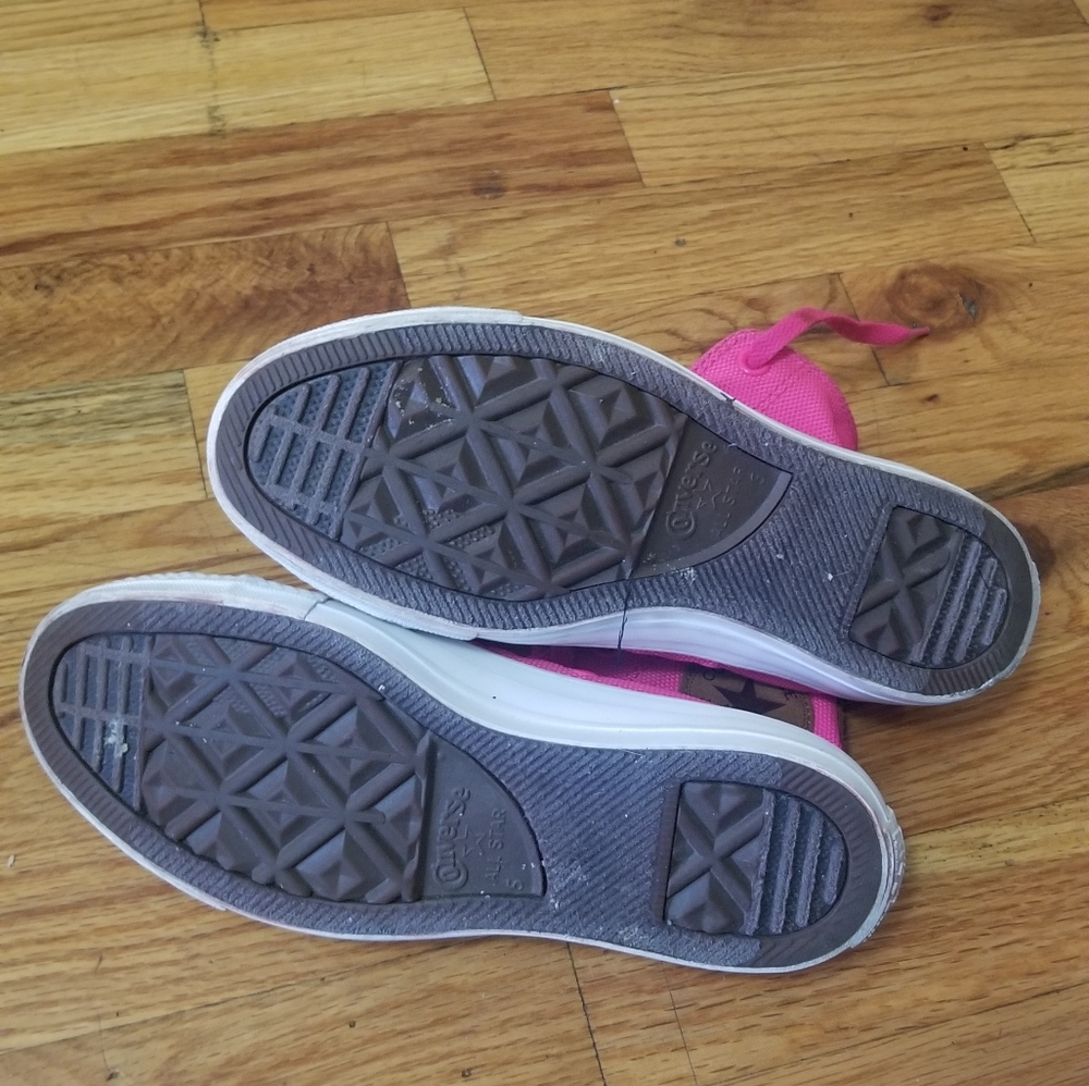 Women's Pink and Brown Suede Hi Top Convertible - Picture 4 of 11